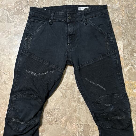 G Star Raw Jeans Mens 31x30 (Fits 31x29) 5620 3D Super Slim Restored Biker Moto - Picture 1 of 13